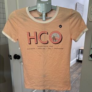 Y2K Vintage like Hollister Peach Graphic Tee